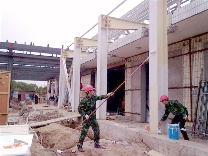 室內薄型鋼結構防火涂料應用